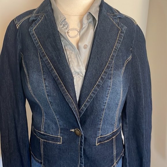 Baccini short jean blazer - Picture 2 of 7